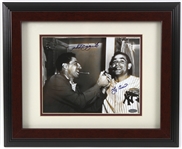 1950s New York Yankees Celebration Phil Rizutto & Yogi Berra 14" x 17" Signed Framed Photo (JSA)