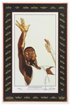 1995 Oscar Robinson Milwaukee Bucks 16" x 24" Signed Lithograph (JSA)