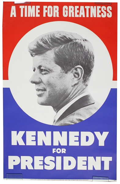 1960 John F. Kennedy 29" x 44" Poster
