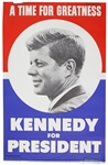 1960 John F. Kennedy 29" x 44" Poster