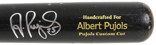 2008 Albert Pujols St. Louis Cardinals Autographed Marucci Bone Rubbed Game Used Bat (MEARS A10 / PSA) MVP Season!!!