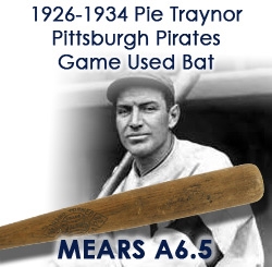 1926-1934 Pie Traynor Pittsburgh Pirates Hand Turned Spalding Professional Model Game Used Bat (MEARS A6.5) “The Goodwill Traynor” 