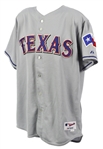 2003 Alex Rodriguez Texas Rangers Road Jersey(MEARS LOA)