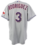 2003 Alex Rodriguez Texas Rangers Road Jersey(MEARS LOA)