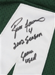 2002 Brett Favre Green Bay Packers Autographed & Inscribed Home Jersey (Favre LOA/PSA/DNA)