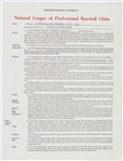 1972 Cleon Joseph Jones Uniform Players Contract (JSA)