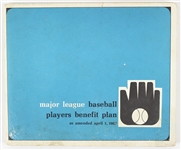 1972 Edward Emil Kranepool Uniform Player's Contract, Memorandum, and Benefit Plan Booklet (JSA)