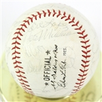 1960s Mickey Mantle (Clubhouse), Roger Maris (Clubhouse), & New York Yankees Team Signed Non Official Baseball (JSA)