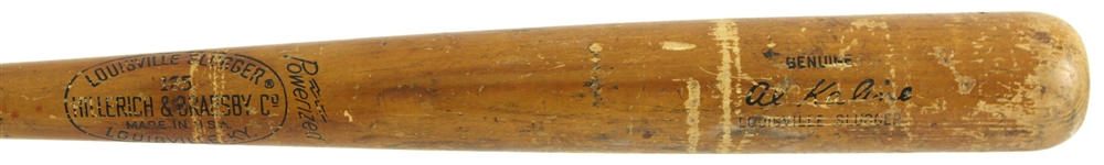 1950s-1960s Ernie Banks, George Altman Autographed Baseball/1970s Al Kaline Bat (Lot of 3)(JSA)
