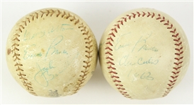 1950s-1960s Ernie Banks, George Altman Autographed Baseball/1970s Al Kaline Bat (Lot of 3)(JSA)