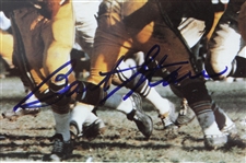 Mickey Mantle Facsimile Autographed Plaque/Bart Starr Autographed Photos/Paul Hornung Photo (JSA)