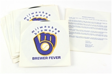 1980 Milwaukee Brewers Brewer Fever 7” Vinyl Record (Lot of 8)