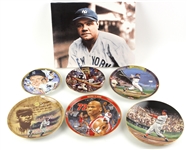 1993-1996 Baseball & Basketball Collectors Plates (Lot of 7)