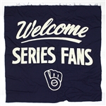 1982 Milwaukee Brewers 35" x 35" World Series Stadium Banner