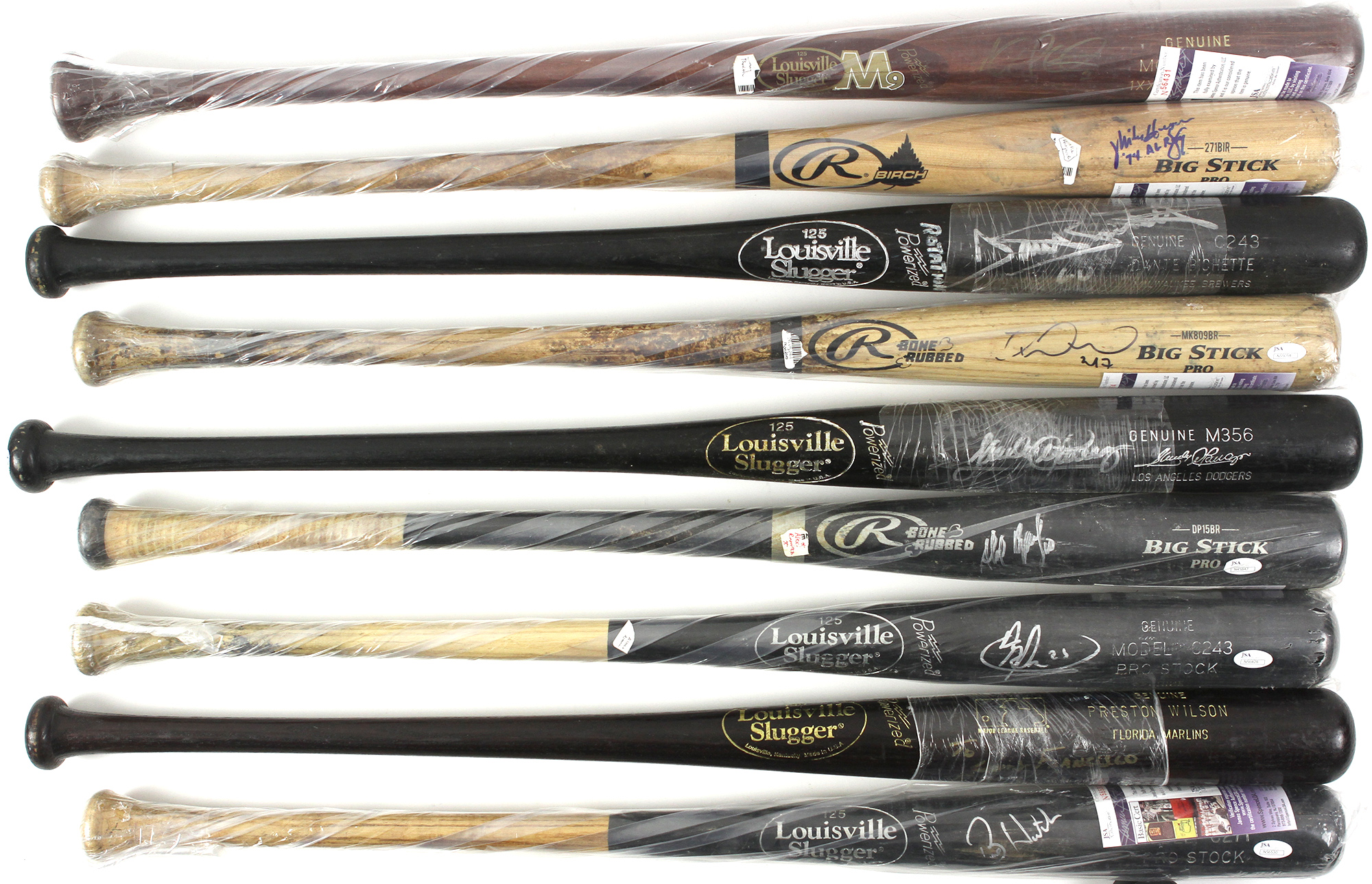 Lot Detail - 1980’s -2010’s Pro Model Autographed Baseball Bat ...