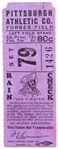 1950s Vintage 1 ¼” x 3 ½” Pittsburgh Athletic Club (Pirates) Rain Check Ticket