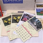 1980s Salesmen Samples of Superior Gift Calendars & The Champion Line Calendars Lot of 35+