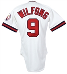 1986 Rob Wilfong California Angels Team Issued Home White Jersey (MEARS LOA)