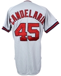 1987 John Candelaria California Angels Team Issued Road Gray Jersey (MEARS LOA)