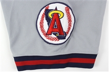 1987 John Candelaria California Angels Team Issued Road Gray Jersey (MEARS LOA)