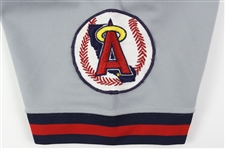 1987 Mike Witt California Angels Team Issued Road Gray Jersey (MEARS LOA)