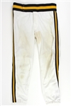  1989 Bobby Bonilla Pittsburgh Pirates Game Used Home White Uniform Pants (MEARS LOA)
