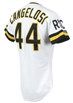 1988 John Cangelosi Pittsburgh Pirates Team Issued Home White Jersey (MEARS LOA)