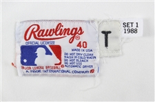 1988 John Cangelosi Pittsburgh Pirates Team Issued Home White Jersey (MEARS LOA)