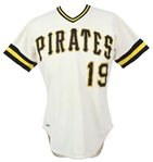 1982 Rod Scurry Pittsburgh Pirates Team Issued Home White Jersey (MEARS LOA)