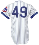 1981 Rawly Eastwick Chicago Cubs Game Used Home Pinstripe Jersey (MEARS LOA)