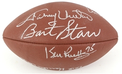 190s Autographed Wilson Football Including Bart Starr, Johnny Unitas and More (MEARS LOA/JSA)
