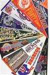 1960’s—2000’s NCAA Football, NCAA Basketball, NBA, NHL, MLB, Individual Baseball Players, and NFL Team, Championship, and Phantom 29” Pennants (Lot of 99)