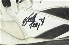 1993-1995 George Teague Green Bay Packers Autographed Cleats (MEARS LOA/JSA)