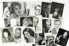 1950’s-1970’s Celebrity and Muscian Personalized Autographed Photos 3 ½” x 5 ½” to 8”x10”, Addressed Envelopes, and Christmas Cards Featuring Robert Alda, Billy Sullivan, Bob Newhart, Makalia Jackson