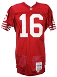 1993 Joe Montana Very Last San Francisco 49ers Team Issued Home Jersey - Obtained from Team Chaplain (MEARS LOA)