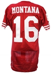 1993 Joe Montana Very Last San Francisco 49ers Team Issued Home Jersey - Obtained from Team Chaplain (MEARS LOA)