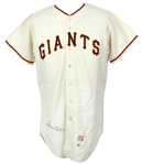 1967 Giants Home #24 Jersey Signed by Willie Mays (MEARS LOA,JSA)