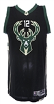 2017 (January 6th) Jabari Parker Milwaukee Bucks Black Game Worn Jersey (MEARS A10/Fanatics)