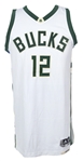 2017 (January 28th) Jabari Parker Milwaukee Bucks Game Worn Home Jersey (MEARS A10/Fanatics)