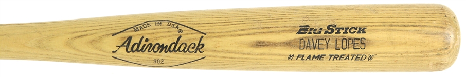 1971-79 Davey Lopes Los Angeles Dodgers Adirondack Professional Model Game Bat (MEARS LOA)
