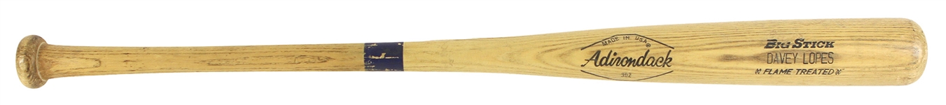 1971-79 Davey Lopes Los Angeles Dodgers Adirondack Professional Model Game Bat (MEARS LOA)