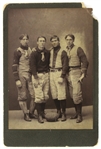 1890s Vinage Football 4 1/2" x 6 1/2" Photo