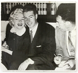 1950s Marilyn Monroe Joe DiMaggio Original 7"x7" Photo
