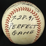 1991 (July 28th) Dennis Martinez Montreal Expos Game Used Ball (JSA)