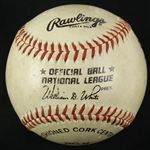 1991 (July 28th) Dennis Martinez Montreal Expos Game Used Ball (JSA)