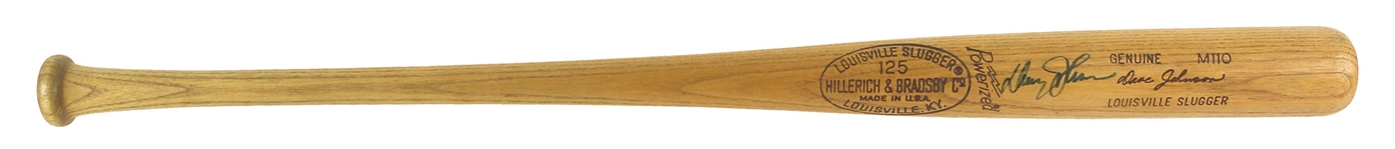 1977-78 Davey Johnson Philadelphia Phillies Louisville Slugger Professional Model Game Bat Autographed (MEARS LOA/JSA)
