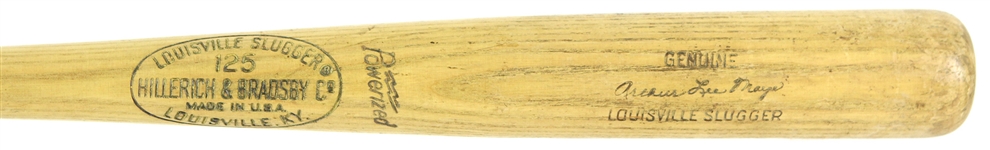 1969-70 Lee Maye Washington Senators Louisville Slugger Professional Model Game Bat (MEARS LOA)