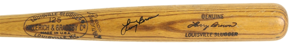 1973-74 Larry Brown Louisville Slugger Professional Model Game Bat (MEARS LOA/JSA)