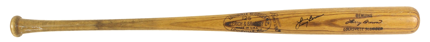 1973-74 Larry Brown Louisville Slugger Professional Model Game Bat (MEARS LOA/JSA)