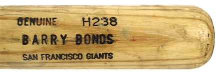 1993-1997 Barry Bonds San Francisco Louisville Slugger Professional Model Game Used Bat (MEARS A10)